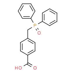 ChemSpider 2D Image | 4-[(Diphenylphosphoryl)methyl]benzoic acid | C20H17O3P