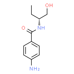 ChemSpider 2D Image | 4-Amino-N-[(2R)-1-hydroxy-2-butanyl]benzamide | C11H16N2O2