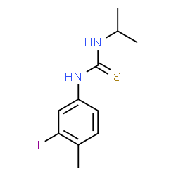 ChemSpider 2D Image | 1-(3-Iodo-4-methylphenyl)-3-isopropylthiourea | C11H15IN2S