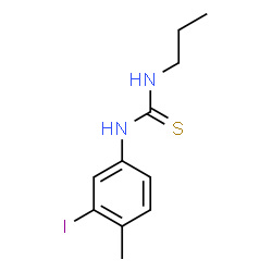 ChemSpider 2D Image | 1-(3-Iodo-4-methylphenyl)-3-propylthiourea | C11H15IN2S