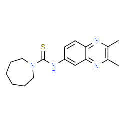 ChemSpider 2D Image | N-(2,3-Dimethyl-6-quinoxalinyl)-1-azepanecarbothioamide | C17H22N4S