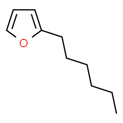ChemSpider 2D Image | 2-Hexylfuran | C10H16O