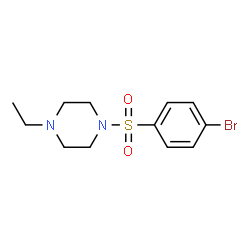ChemSpider 2D Image | 1-(4-bromobenzenesulfonyl)-4-ethylpiperazine | C12H17BrN2O2S