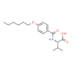 ChemSpider 2D Image | N-[4-(Hexyloxy)benzoyl]-L-valine | C18H27NO4
