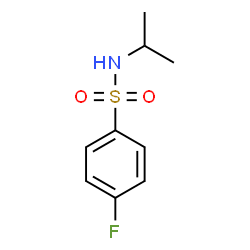 ChemSpider 2D Image | 4-Fluoro-N-isopropylbenzenesulfonamide | C9H12FNO2S