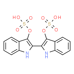 ChemSpider 2D Image | 1H,1'H-2,2'-Biindole-3,3'-diyl bis(hydrogen sulfate) | C16H12N2O8S2