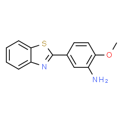 ChemSpider 2D Image | 5-(1,3-Benzothiazol-2-yl)-2-methoxyaniline | C14H12N2OS