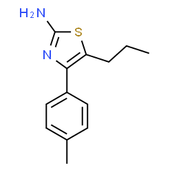 ChemSpider 2D Image | 5-Propyl-4-(p-tolyl)thiazol-2-amine | C13H16N2S