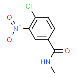 ChemSpider 2D Image | 4-Chloro-N-methyl-3-nitrobenzamide | C8H7ClN2O3