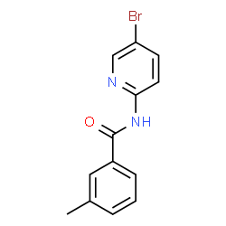 ChemSpider 2D Image | N-(5-Bromo-2-pyridinyl)-3-methylbenzamide | C13H11BrN2O