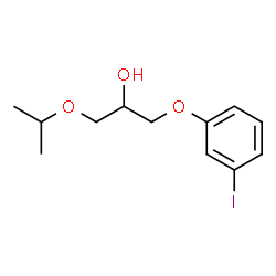 ChemSpider 2D Image | 1-(3-Iodophenoxy)-3-isopropoxy-2-propanol | C12H17IO3