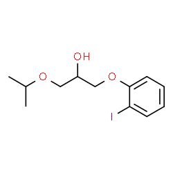 ChemSpider 2D Image | 1-(2-Iodophenoxy)-3-isopropoxy-2-propanol | C12H17IO3