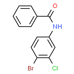 ChemSpider 2D Image | N-(4-Bromo-3-chlorophenyl)benzamide | C13H9BrClNO