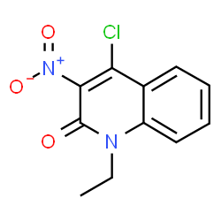 ChemSpider 2D Image | 4-chloro-1-ethyl-3-nitro-2-quinolinone | C11H9ClN2O3