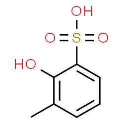 ChemSpider 2D Image | 2-Hydroxy-3-methylbenzenesulfonic acid | C7H8O4S