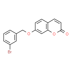 ChemSpider 2D Image | 7-[(3-Bromobenzyl)oxy]-2H-chromen-2-one | C16H11BrO3