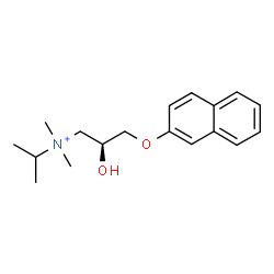 ChemSpider 2D Image | (2S)-2-Hydroxy-N-isopropyl-N,N-dimethyl-3-(2-naphthyloxy)-1-propanaminium | C18H26NO2