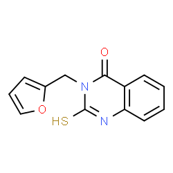 ChemSpider 2D Image | 3-(2-furylmethyl)-2-mercaptoquinazolin-4(3H)-one | C13H10N2O2S