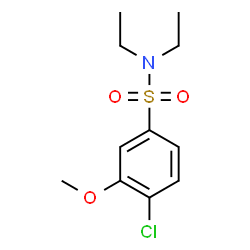 ChemSpider 2D Image | 4-Chloro-N,N-diethyl-3-methoxybenzenesulfonamide | C11H16ClNO3S