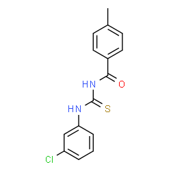 ChemSpider 2D Image | N-[(3-Chlorophenyl)carbamothioyl]-4-methylbenzamide | C15H13ClN2OS
