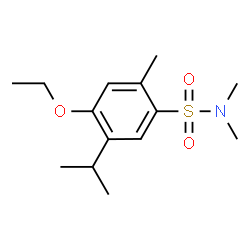 ChemSpider 2D Image | 4-Ethoxy-5-isopropyl-N,N,2-trimethylbenzenesulfonamide | C14H23NO3S