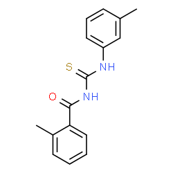 ChemSpider 2D Image | 2-Methyl-N-[(3-methylphenyl)carbamothioyl]benzamide | C16H16N2OS