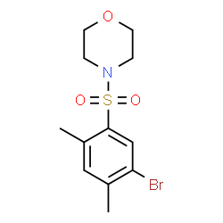 ChemSpider 2D Image | 4-[(5-Bromo-2,4-dimethylphenyl)sulfonyl]morpholine | C12H16BrNO3S