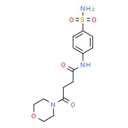 ChemSpider 2D Image | 4-(4-Morpholinyl)-4-oxo-N-(4-sulfamoylphenyl)butanamide | C14H19N3O5S