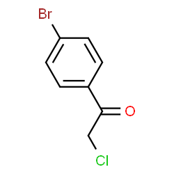 ChemSpider 2D Image | 2-chloro-4'-bromoacetophenone | C8H6BrClO