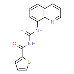 ChemSpider 2D Image | N-(8-Quinolinylcarbamothioyl)-2-thiophenecarboxamide | C15H11N3OS2