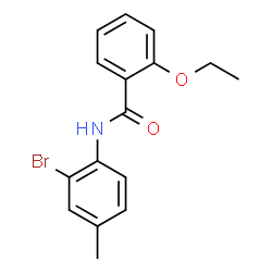 ChemSpider 2D Image | N-(2-Bromo-4-methylphenyl)-2-ethoxybenzamide | C16H16BrNO2