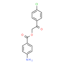 ChemSpider 2D Image | 2-(4-Chlorophenyl)-2-oxoethyl 4-aminobenzoate | C15H12ClNO3