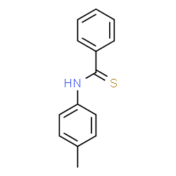 ChemSpider 2D Image | N-(4-Methylphenyl)benzenecarbothioamide | C14H13NS