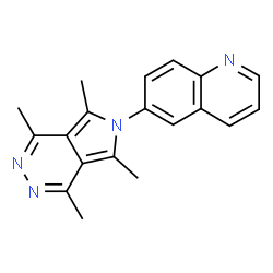 ChemSpider 2D Image | 6-(1,4,5,7-tetramethyl-6-pyrrolo[3,4-d]pyridazinyl)quinoline | C19H18N4
