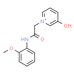 ChemSpider 2D Image | 3-Hydroxy-1-{2-[(2-methoxyphenyl)amino]-2-oxoethyl}pyridinium | C14H15N2O3