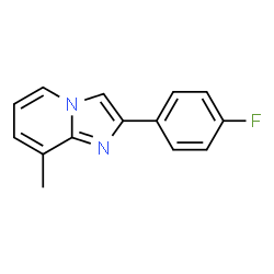 ChemSpider 2D Image | 2-(4-Fluorophenyl)-8-methylimidazo[1,2-a]pyridine | C14H11FN2