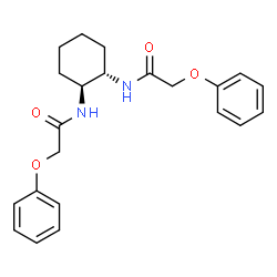 ChemSpider 2D Image | N,N'-(1S,2S)-1,2-Cyclohexanediylbis(2-phenoxyacetamide) | C22H26N2O4