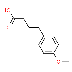 ChemSpider 2D Image | 4-Methoxybenzenebutanoic acid | C11H14O3