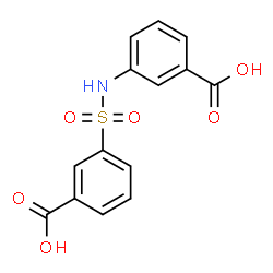 ChemSpider 2D Image | 3-[(3-Carboxyphenyl)sulfamoyl]benzoic acid | C14H11NO6S