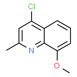 ChemSpider 2D Image | 4-Chloro-8-methoxy-2-methylquinoline | C11H10ClNO