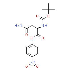 ChemSpider 2D Image | 4-Nitrophenyl N~2~-(tert-butoxycarbonyl)-D-asparaginate | C15H19N3O7