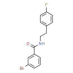 ChemSpider 2D Image | 3-Bromo-N-[2-(4-fluorophenyl)ethyl]benzamide | C15H13BrFNO