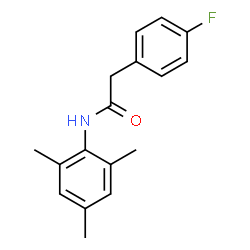 ChemSpider 2D Image | 2-(4-Fluorophenyl)-N-mesitylacetamide | C17H18FNO