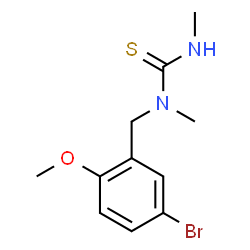 ChemSpider 2D Image | 1-(5-Bromo-2-methoxybenzyl)-1,3-dimethylthiourea | C11H15BrN2OS