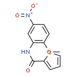 ChemSpider 2D Image | N-(2-Methoxy-5-nitrophenyl)-2-thiophenecarboxamide | C12H10N2O4S