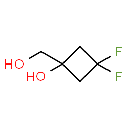 ChemSpider 2D Image | 3,3-Difluoro-1-(hydroxymethyl)cyclobutanol | C5H8F2O2