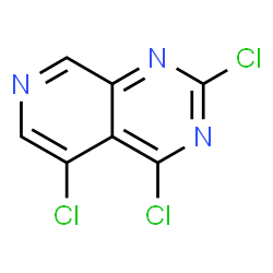 ChemSpider 2D Image | 2,4,5-Trichloropyrido[3,4-d]pyrimidine | C7H2Cl3N3