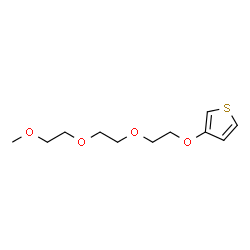 ChemSpider 2D Image | 3-{2-[2-(2-Methoxyethoxy)ethoxy]ethoxy}thiophene | C11H18O4S
