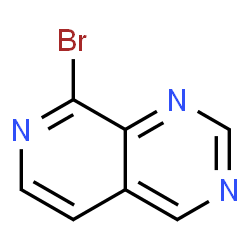 ChemSpider 2D Image | 8-Bromopyrido[3,4-d]pyrimidine | C7H4BrN3