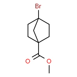 ChemSpider 2D Image | Methyl 4-bromobicyclo[2.2.1]heptane-1-carboxylate | C9H13BrO2